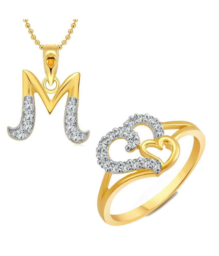 Vighnaharta Golden Alloy Ring with Pendant     			Vighnaharta Golden Alloy Ring with Pendant