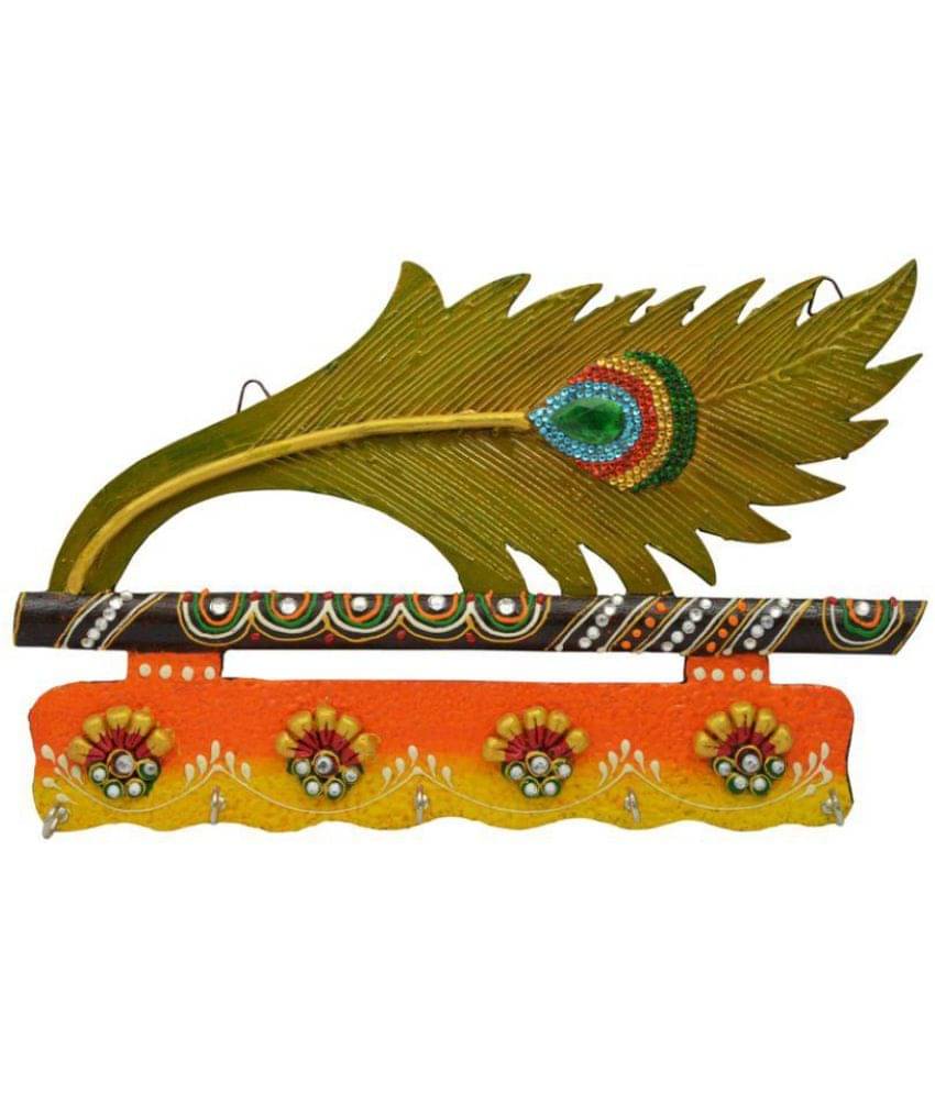     			Vivan Creation Multicolour Wood Key Holder