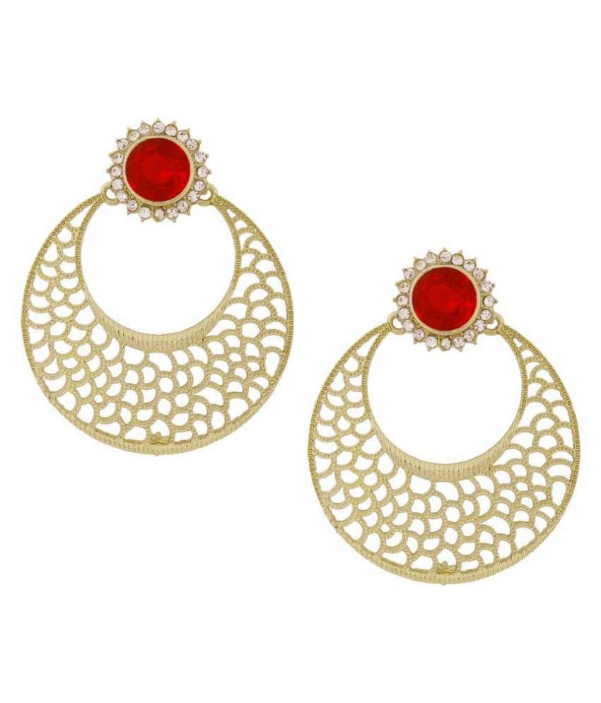     			The Jewelbox Red Stud Earrings