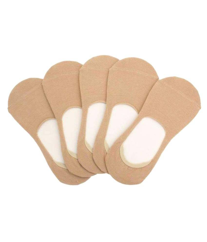     			Tahiro Beige Casual Low Cut Socks - 5 Pairs
