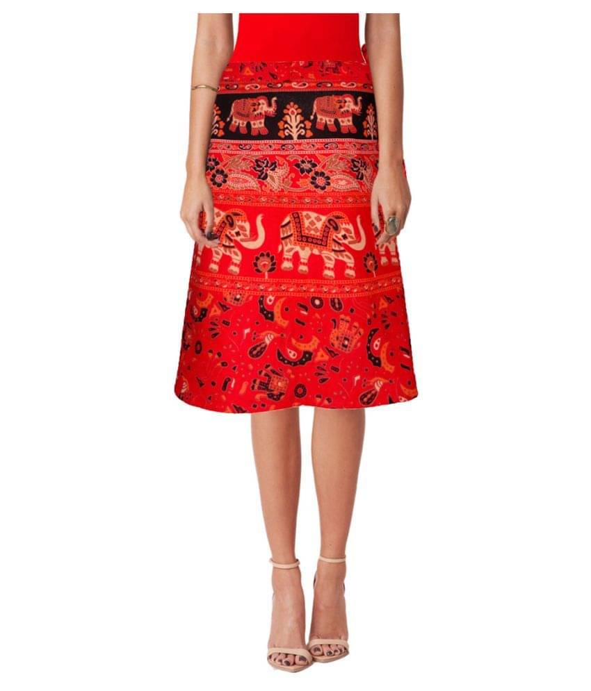     			Sttoffa Cotton Wrap Skirt