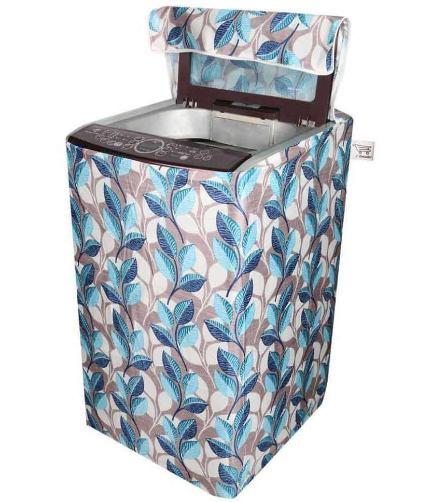 E-Retailer Single Polycotton Classic Blue Leaves Design Top Load 5KG To 8KG Washing Machine Covers E-Retailer Single Polycotton Classic Blue Leaves Design Top Load 5KG To 8KG Washing Machine Covers