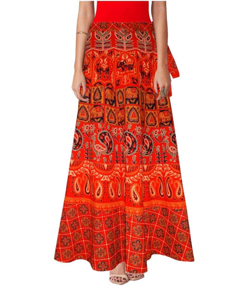     			Sttoffa Cotton Wrap Skirt