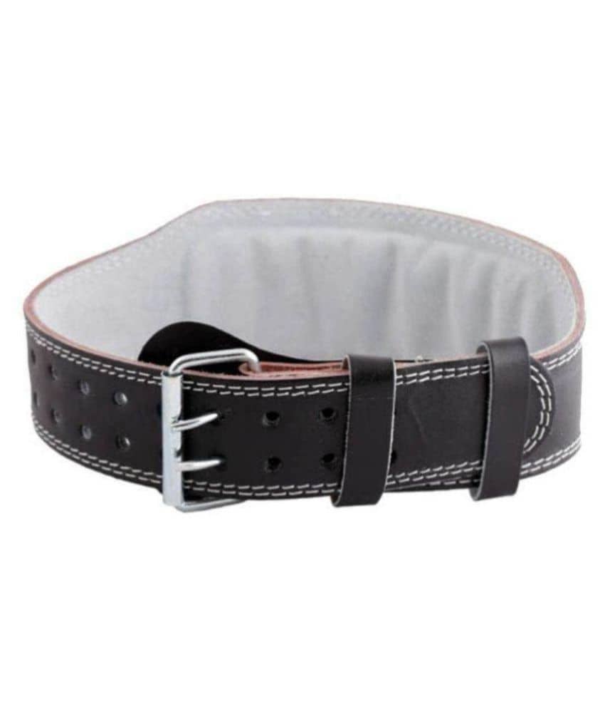 M P Leather Store Black Leather Gym Belt - Sports and Fitness Equipment | Buy online on ZillyBuy