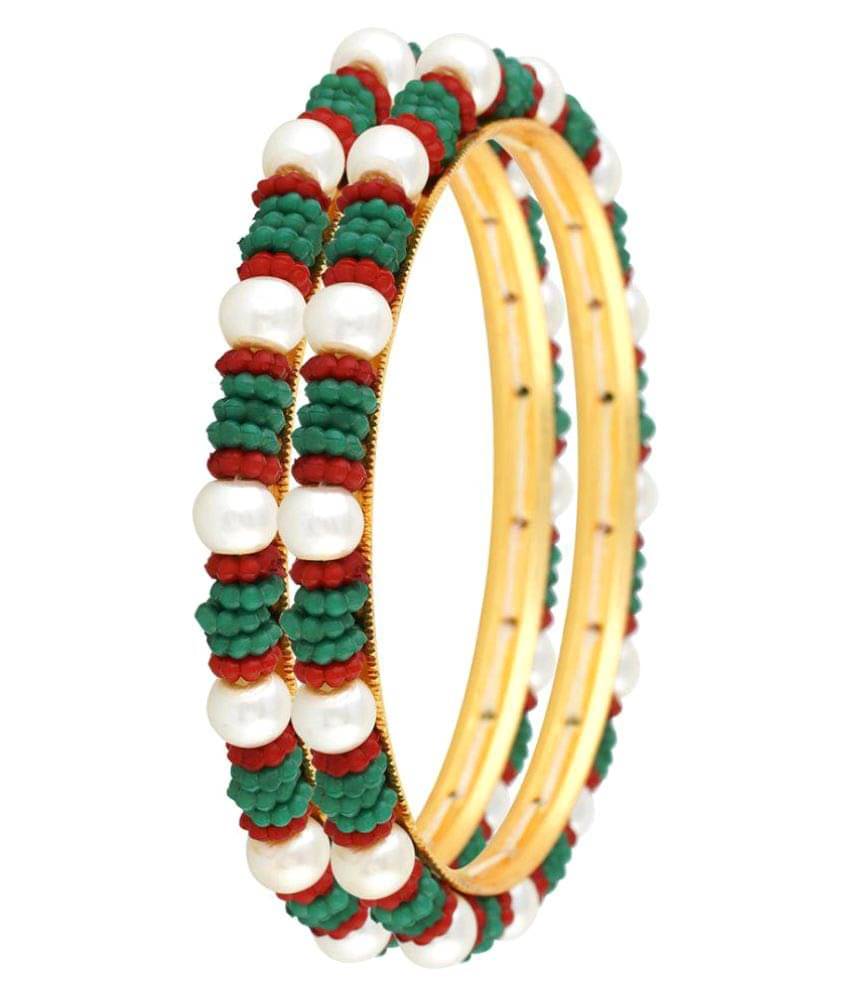     			Vishakapearlsandjewellers Multicolour Alloy Bangle Set