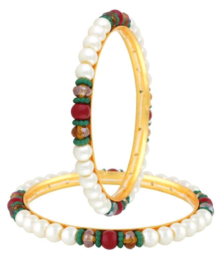     			vishakapearlsandjewellers - Multicolor Bangle Set (Pack of 1)