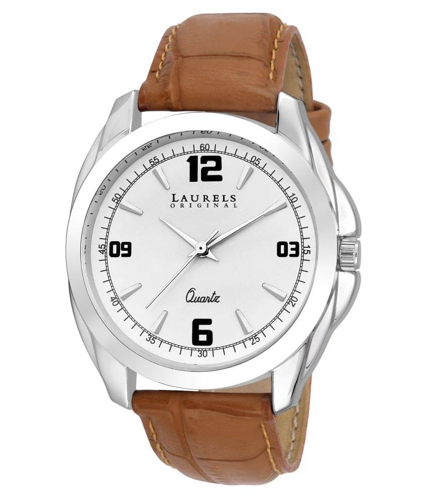     			Laurels Brown Analog Watch