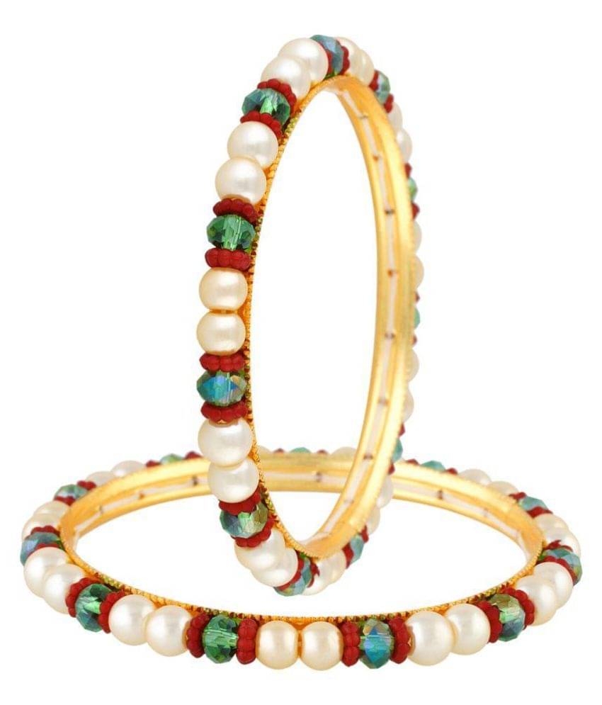 vishakapearlsandjewellers - Gold Bangle Set (Pack of 1) vishakapearlsandjewellers - Gold Bangle Set (Pack of 1)