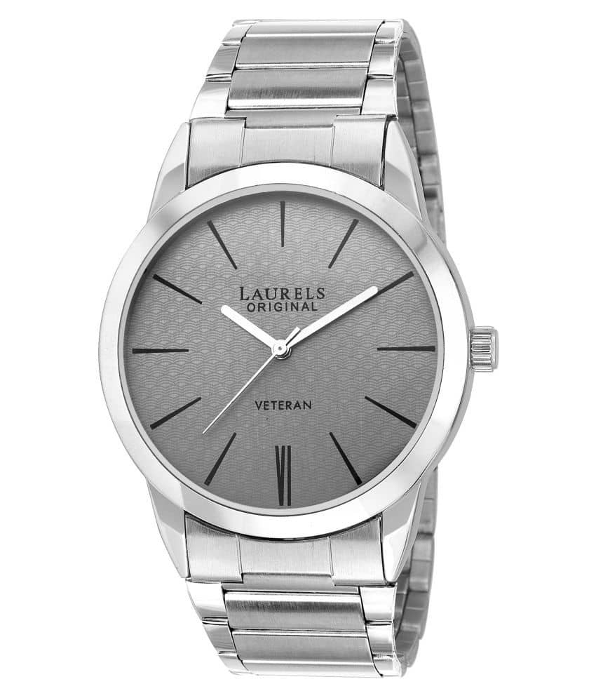 Laurels Silver Analog Watch