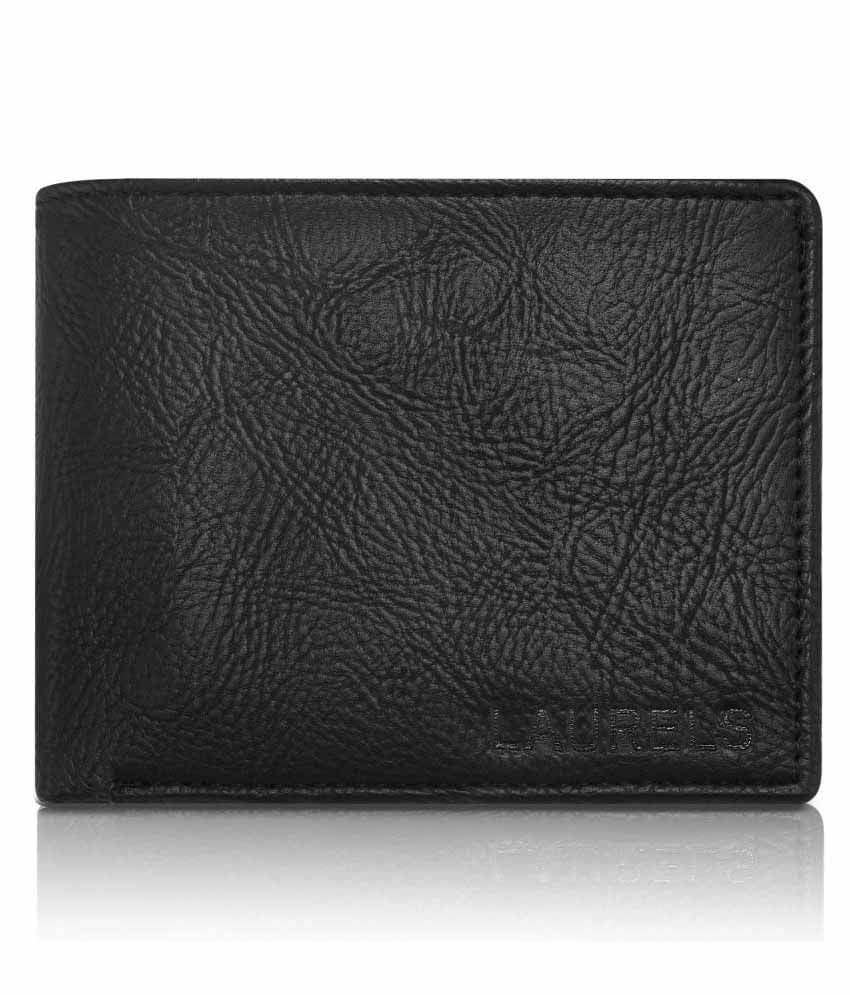     			Laurels Black Casual Regular Wallet