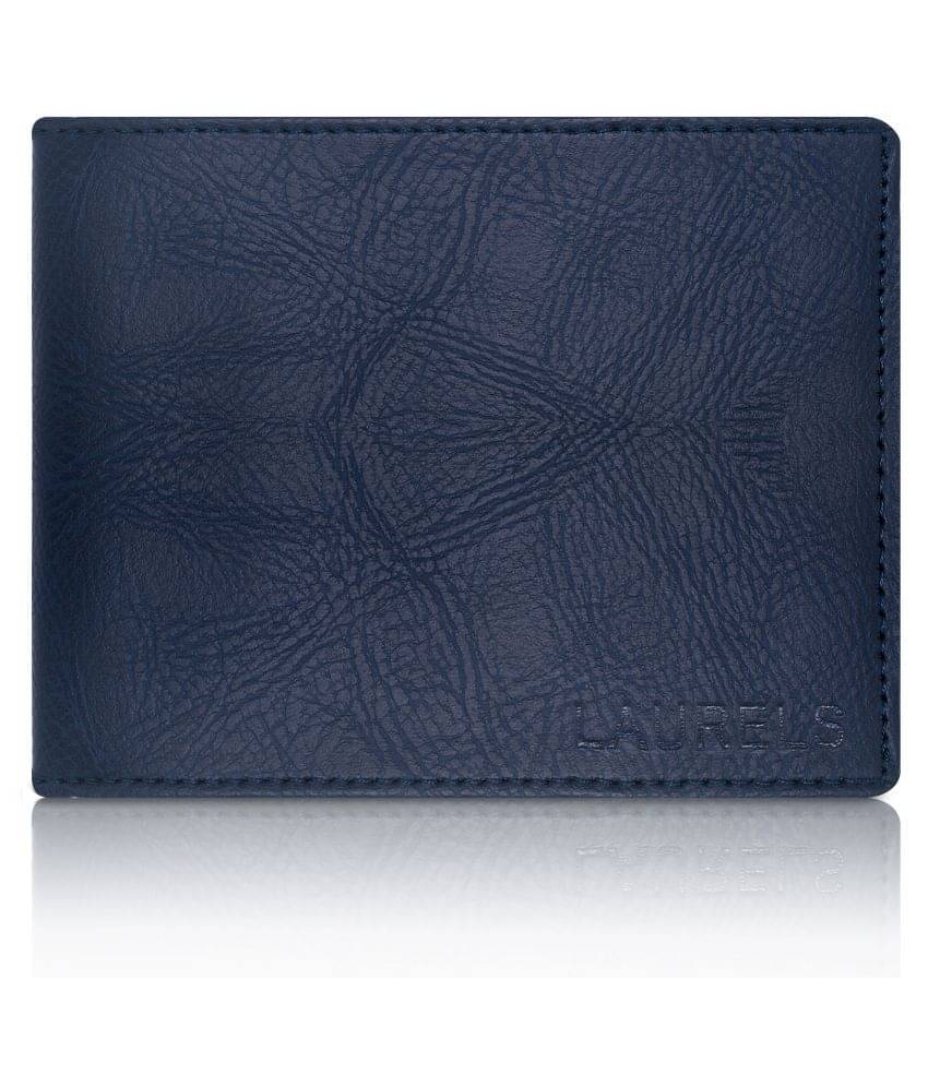     			Laurels Faux Leather Blue Casual Regular Wallet