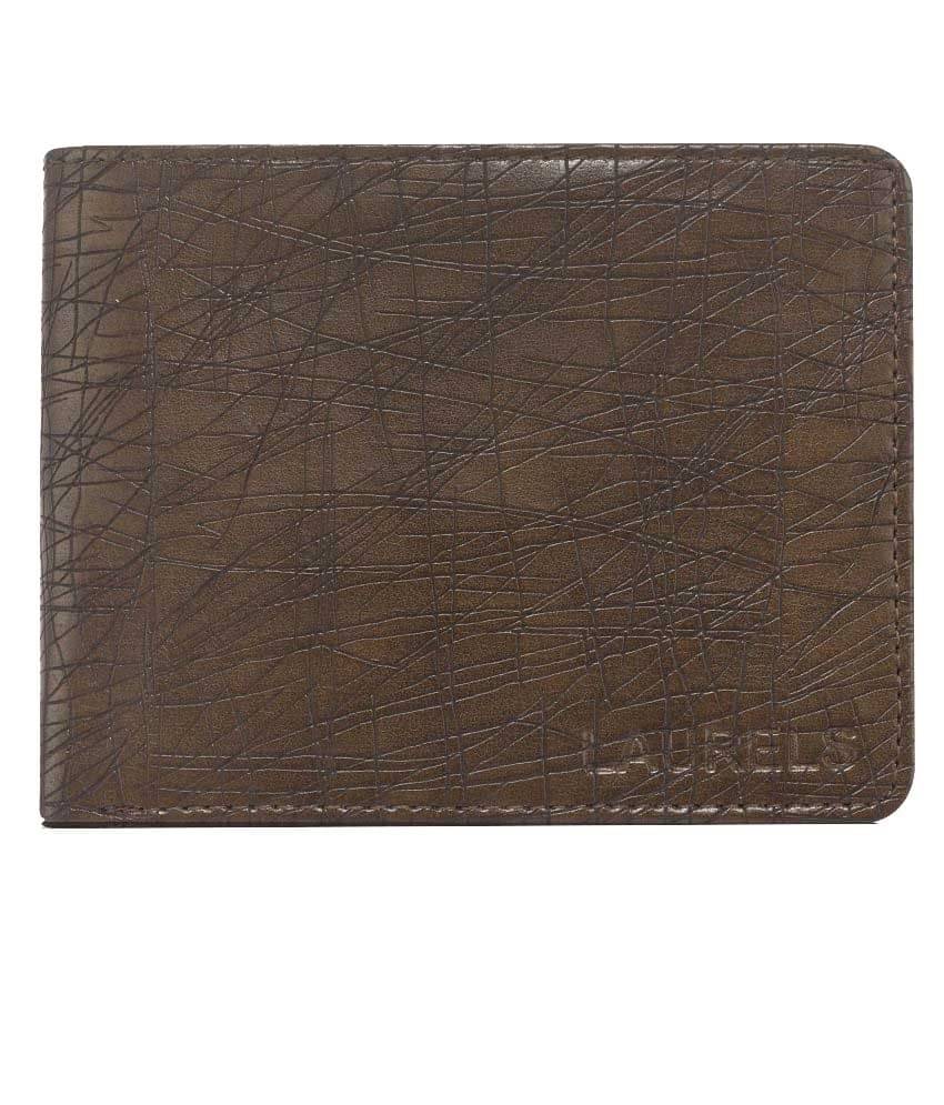     			Laurels Faux Leather Brown Casual Regular Wallet