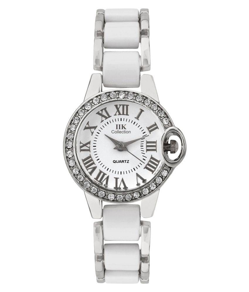     			IIK Collection Silver Analog Watch