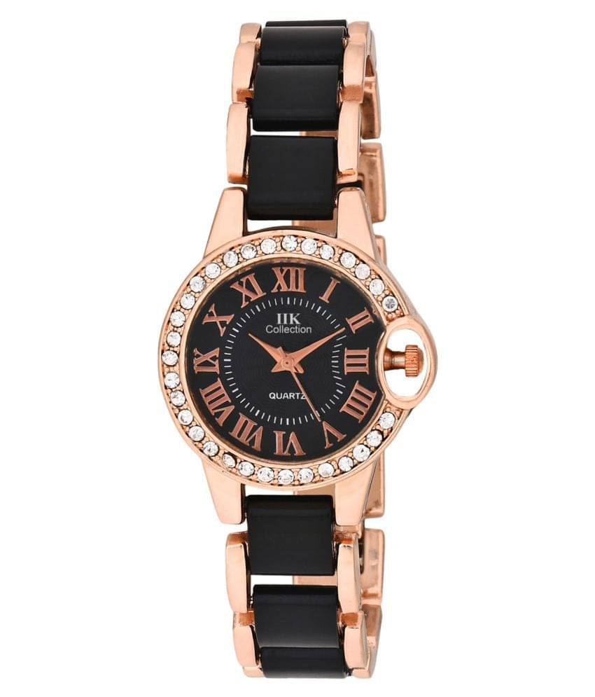     			IIK Collection Black Analog Watch