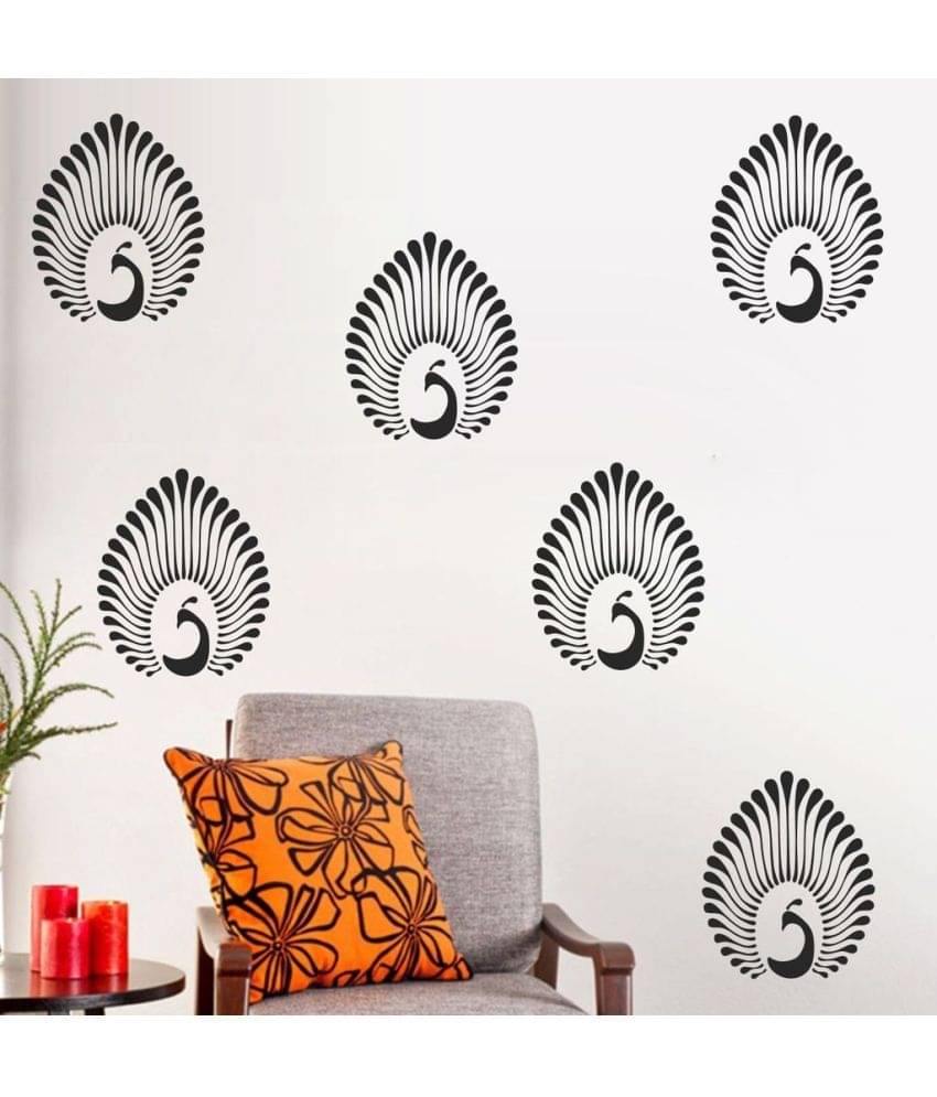     			Decor Villa Best Sathiya Motif Vinyl Black Wall Stickers