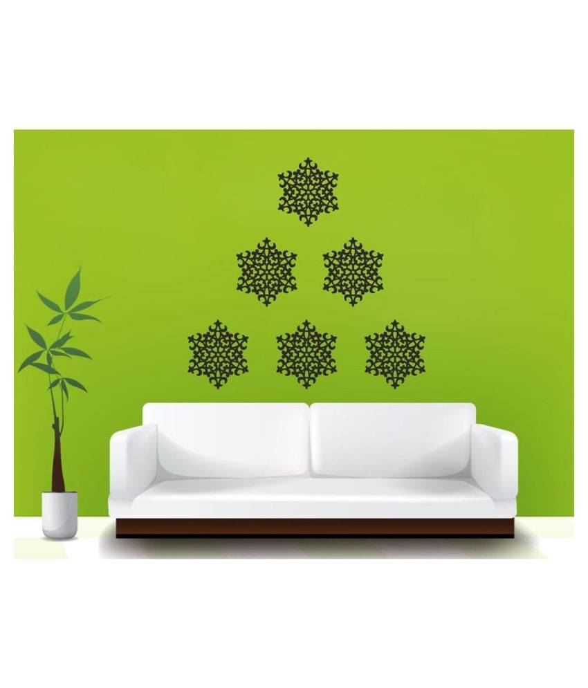     			Decor Villa Spider Motif Vinyl Black Wall Stickers