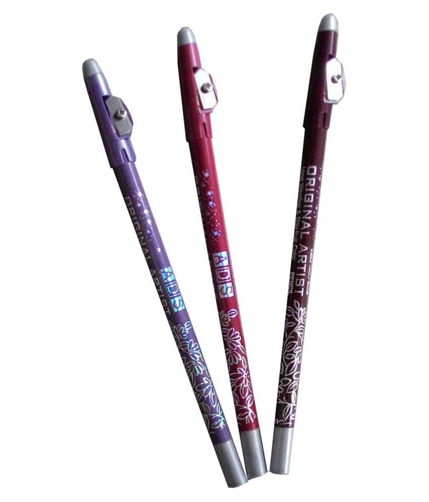     			ADS Pencil Eyeliner Multicolour 2 gm Pack of 3