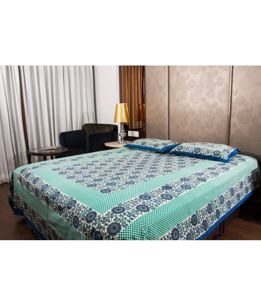     			Uniqchoice Cotton Double Bedsheet ( Multicolor )