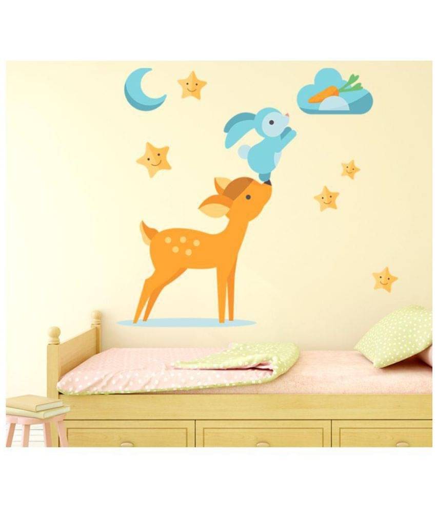     			Happy Sticky HappySticky Vinyl Multicolour Wall Stickers