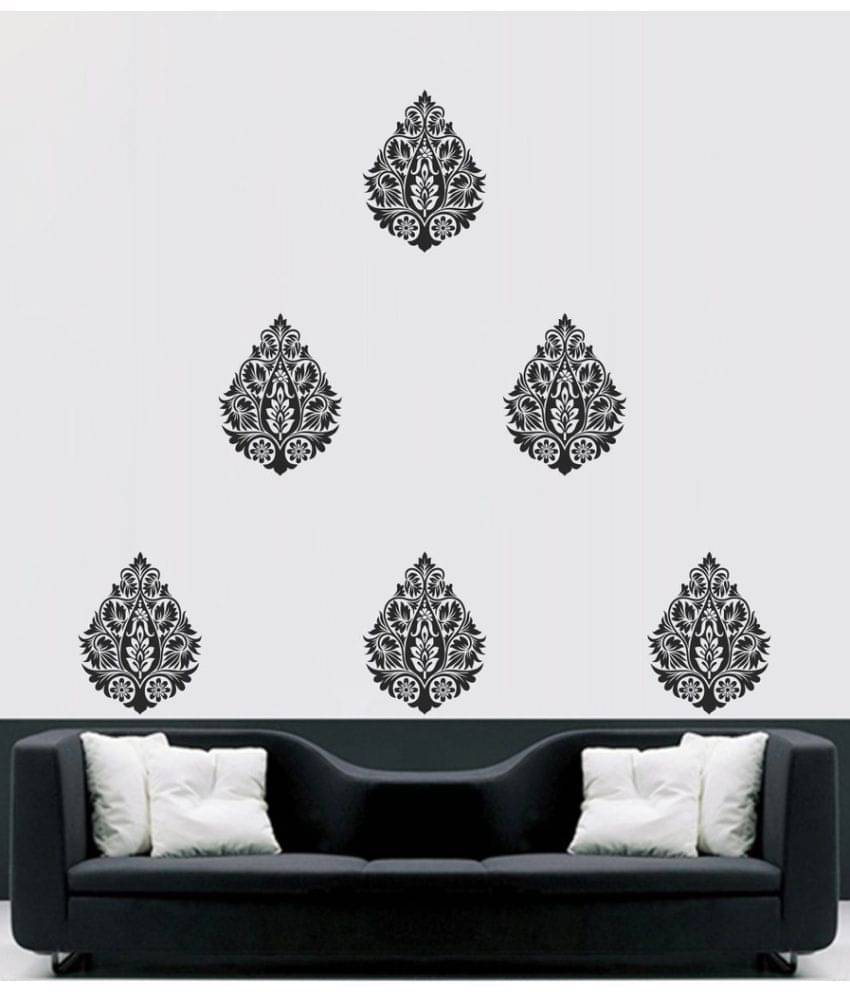     			Decor Villa Swasthik Motif Vinyl Black Wall Stickers
