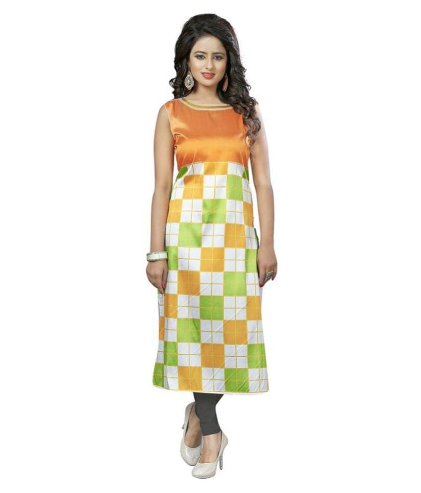     			Fashion Galleria Multicolor Taffeta Straight Kurti