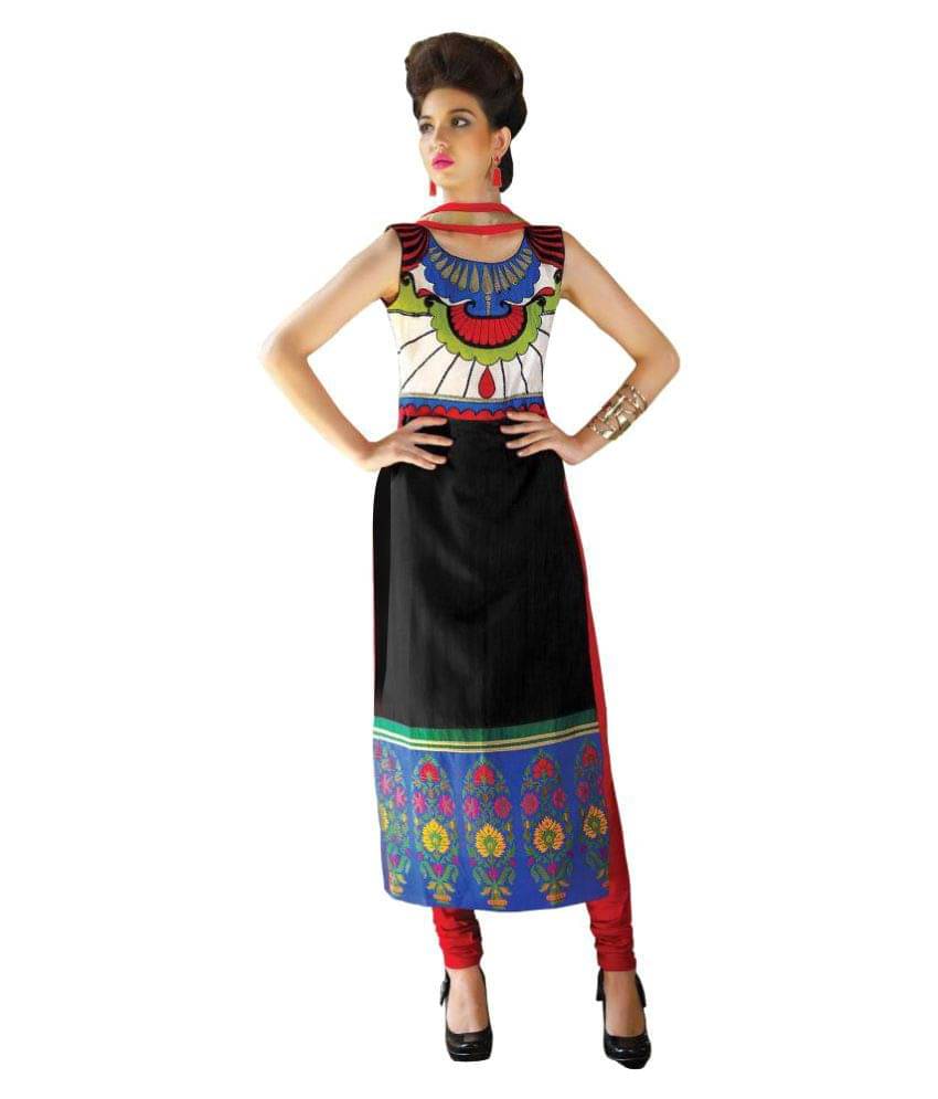     			Fashion Galleria Multicolor Taffeta Straight Kurti