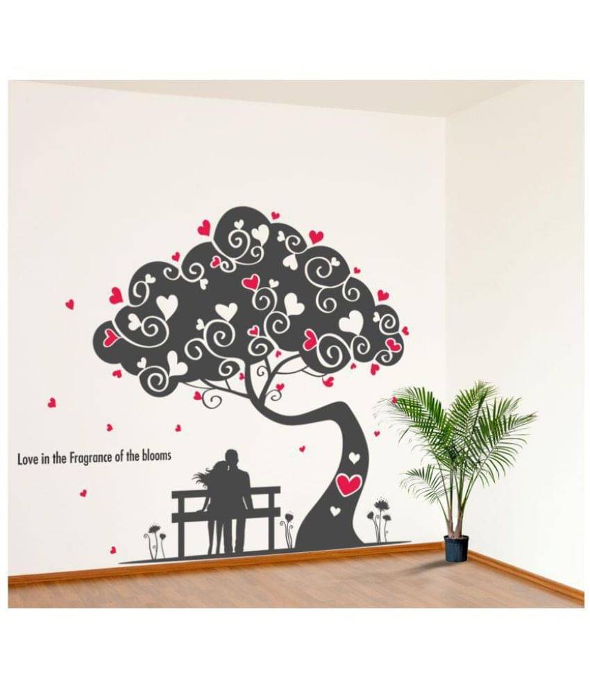    			Happysticky Love Tree Vinyl Multicolour Wall Stickers