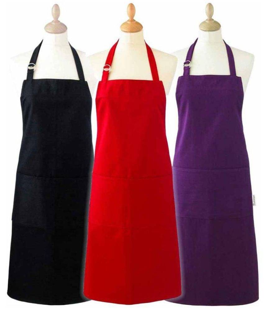     			Airwill - Multicolor Full Apron (Pack of 3)