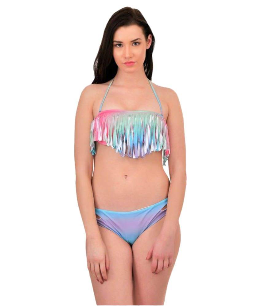 N-Gal Blue Polyester Swimsuit Pack of 2 N-Gal Blue Polyester Swimsuit Pack of 2