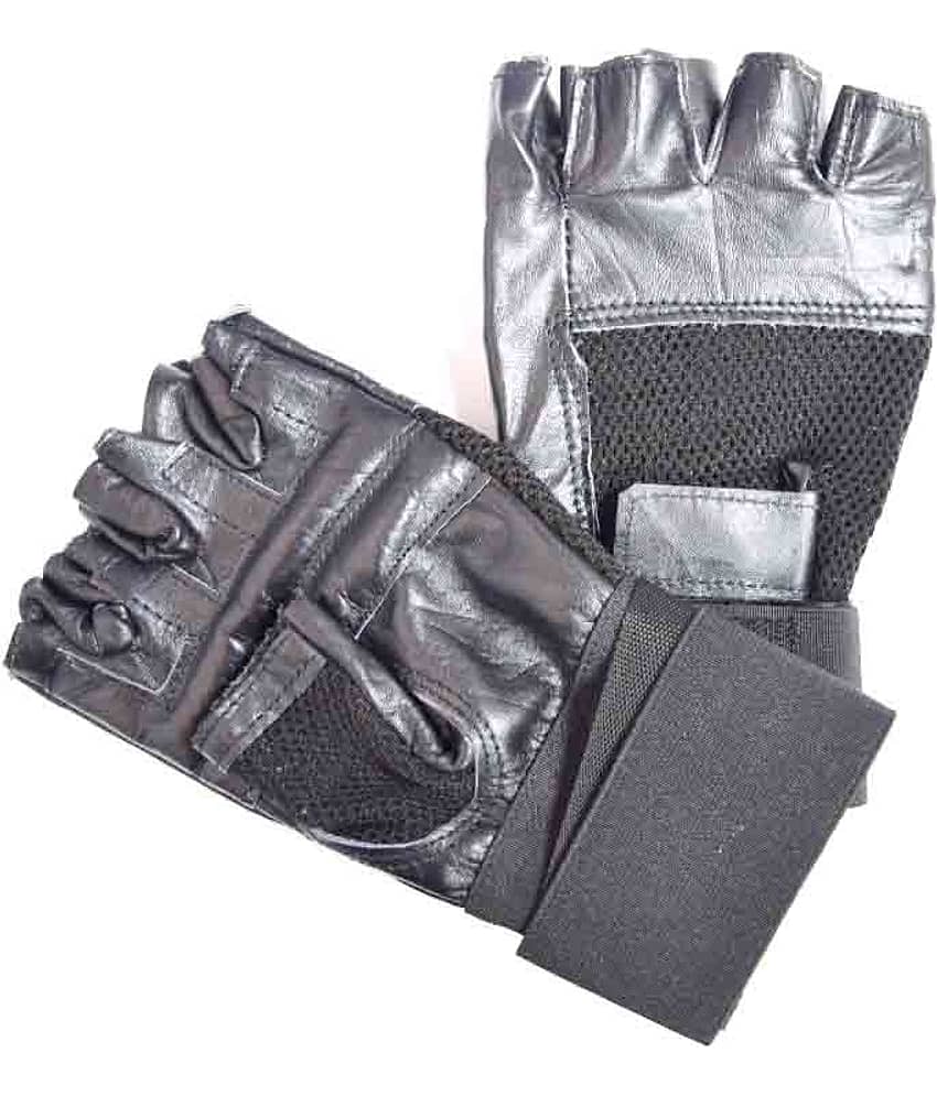 Skyfitness Black Gym Gloves - Sports and Fitness Equipment | Buy online on ZillyBuy