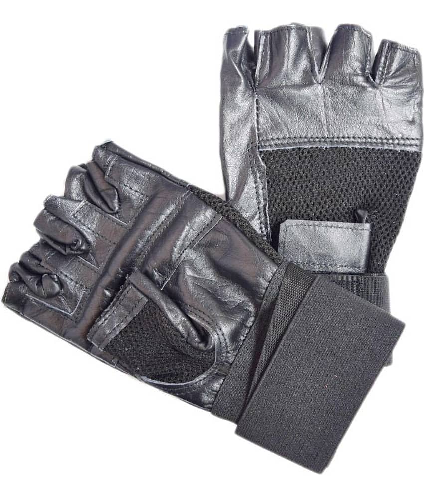 Skyfitness Black Gym Gloves - Sports and Fitness Equipment | Buy online on ZillyBuy