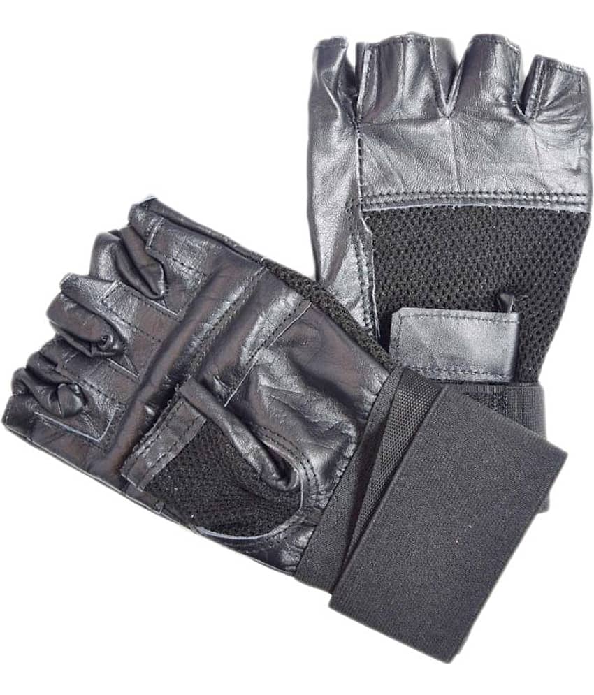 Skyfitness Black Gym Gloves - Sports and Fitness Equipment | Buy online on ZillyBuy