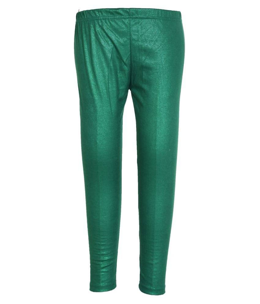     			Bottoms More Pack of 1 Girls Cotton Blend Leggings ( Green )