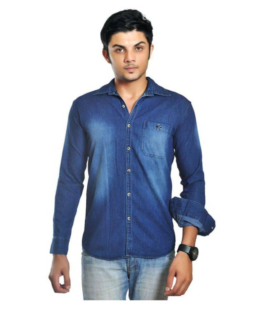 British Terminal Blue Casuals Slim Fit Shirt