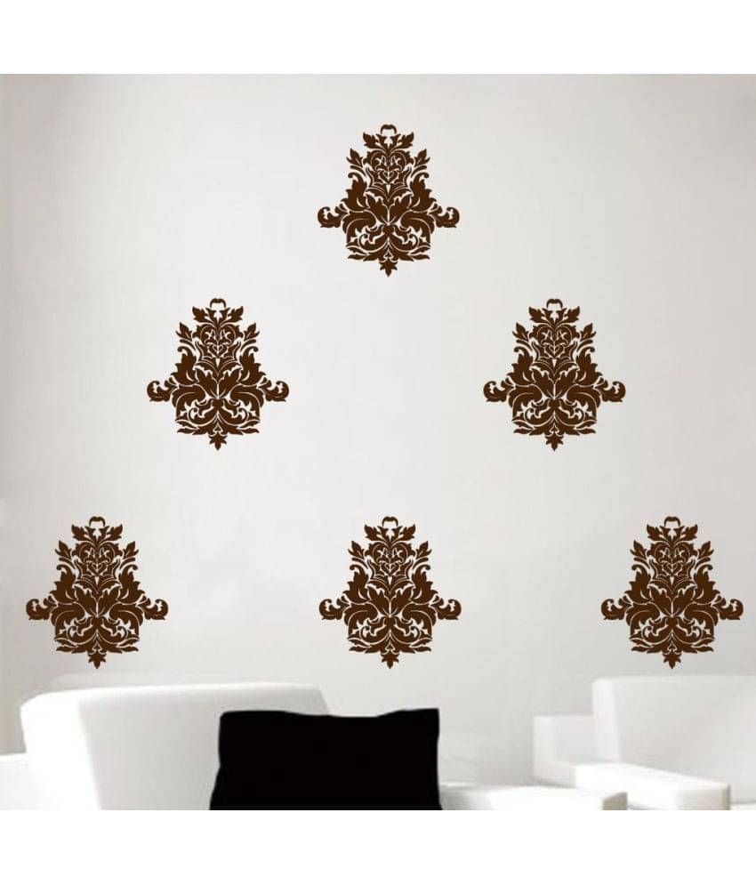     			Decor Villa Sankranti Motif Vinyl Brown Wall Stickers