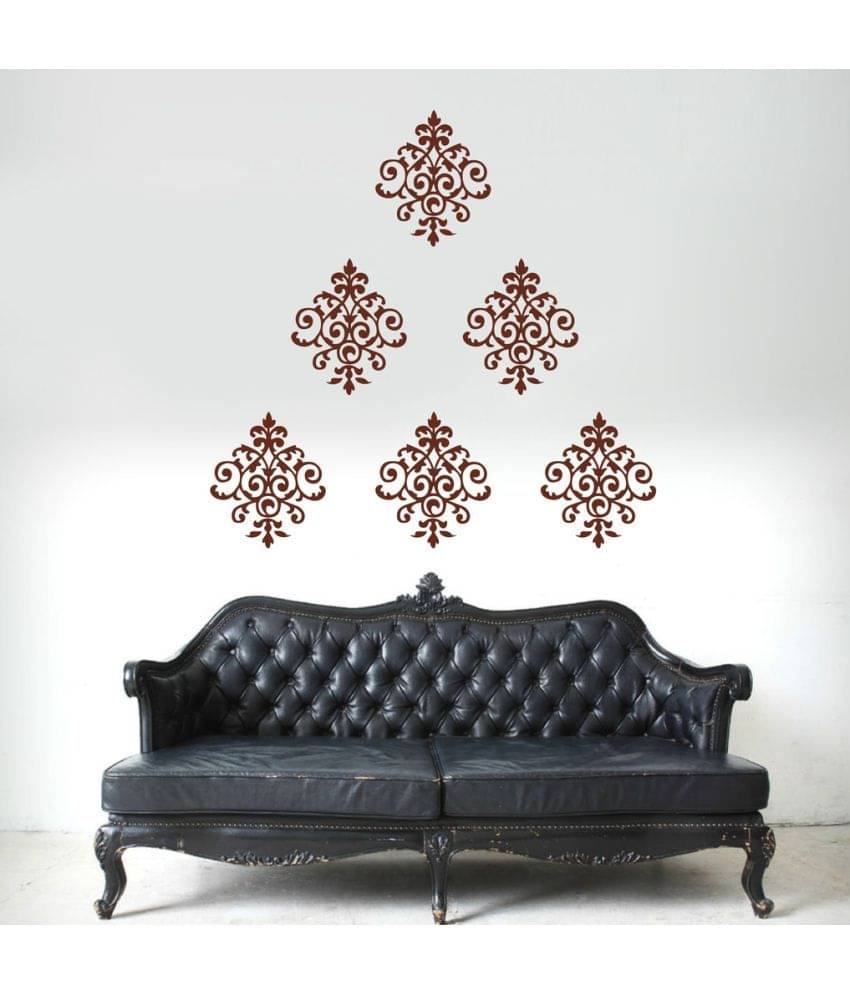     			Decor Villa The Motif Vinyl Brown Wall Stickers