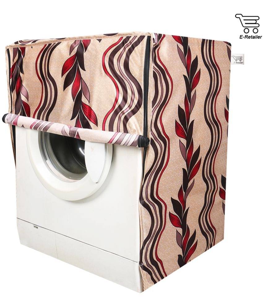     			E-Retailer Single Polycotton Golden Creeper Design Front Loading 5KG To 8KG Washing Machine Covers