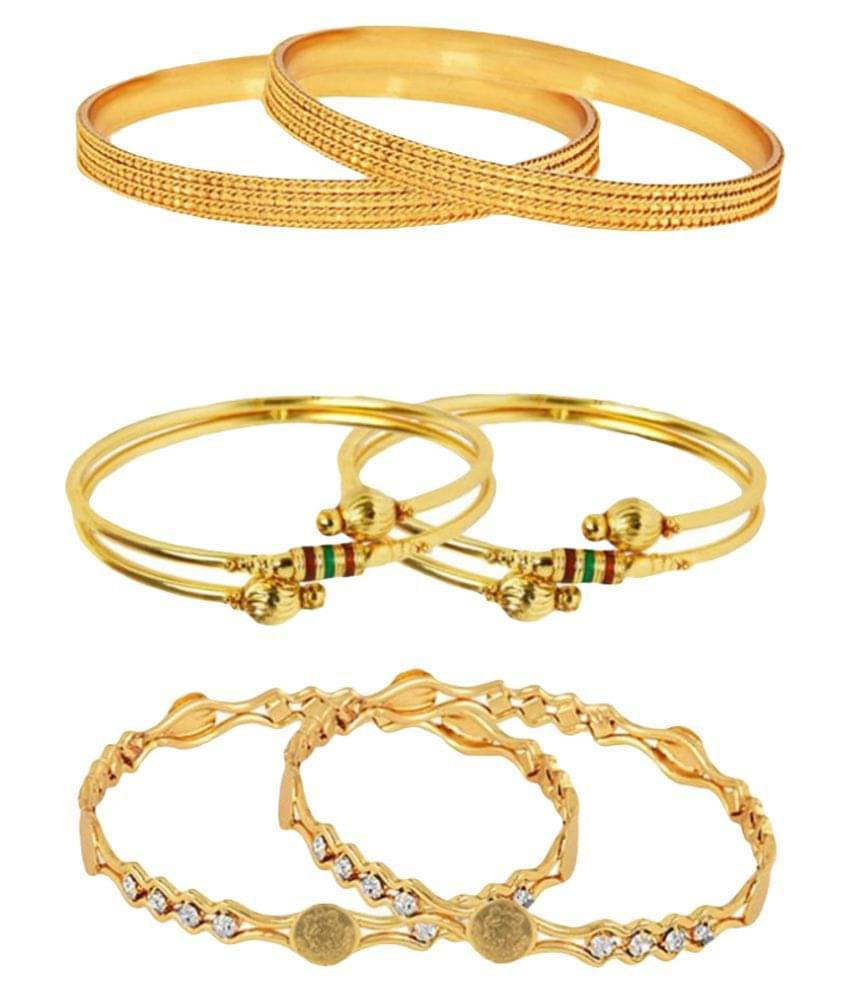 Zeneme Golden Bangle Set (Set of 3) Zeneme Golden Bangle Set (Set of 3)