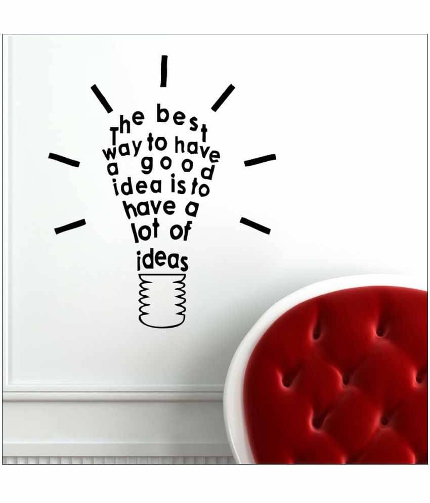     			Decor Villa The Best Way Vinyl Black Wall Stickers