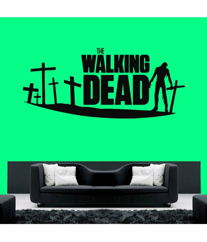     			Decor Villa The Walking Dead Vinyl Black Wall Stickers