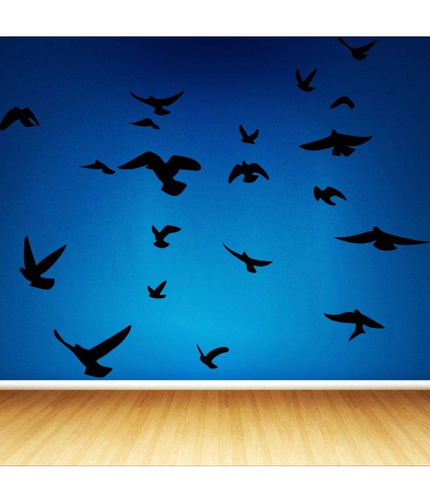     			Decor Villa Bird Fly In The Sky Vinyl Multicolour Wall Stickers