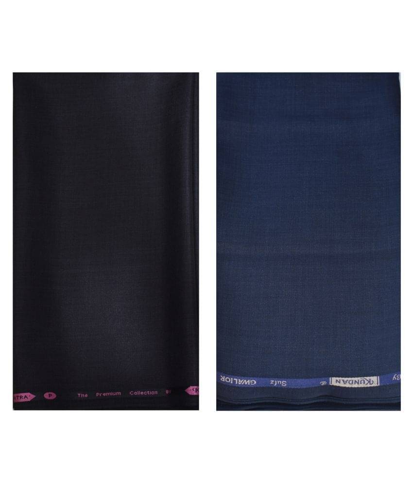     			KUNDAN SULZ GWALIOR Multi Cotton Blend Unstitched Shirts & Trousers