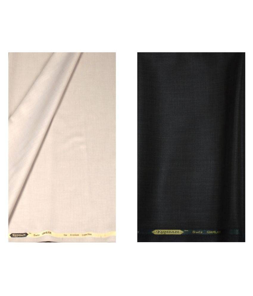 KUNDAN SULZ GWALIOR Multi Poly Viscose Unstitched Pant Pc Pack of 2 KUNDAN SULZ GWALIOR Multi Poly Viscose Unstitched Pant Pc Pack of 2