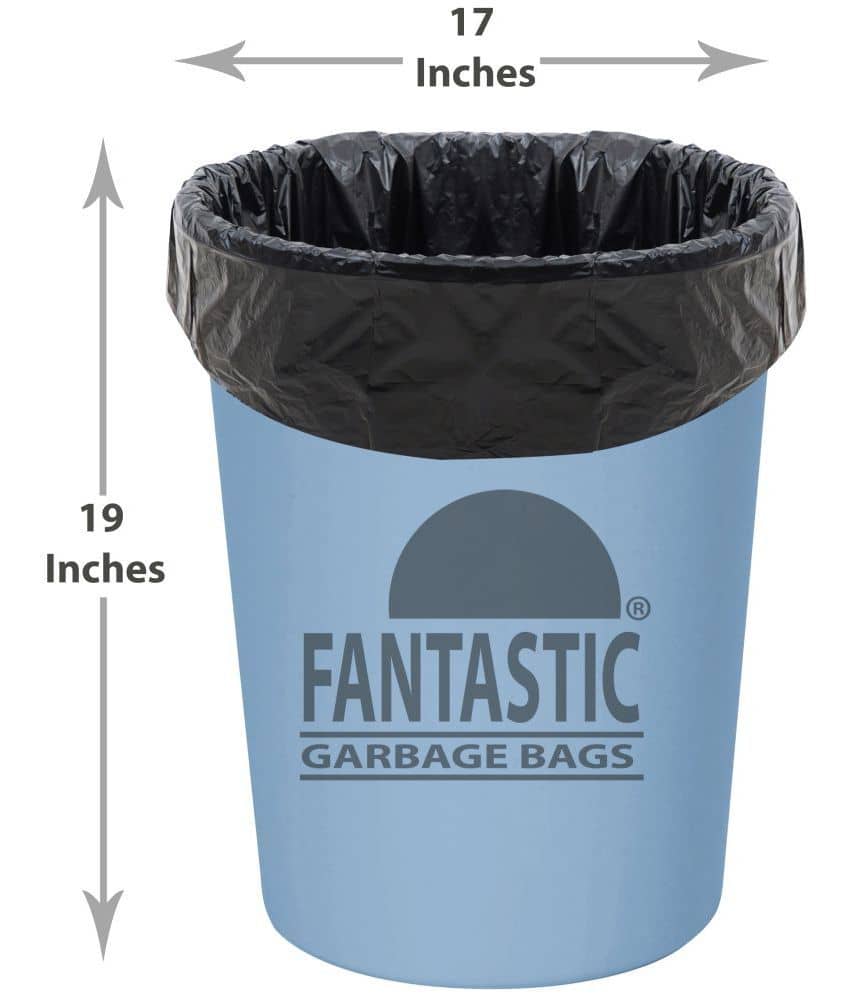 Fantastic Garbage Bags - Small Garbage Bags - Dustbin Bags - Trash Bags- (90 Bags) 43 cm x 51 cm