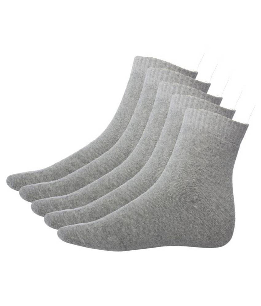     			Tahiro Gray Casual Ankle Length Socks