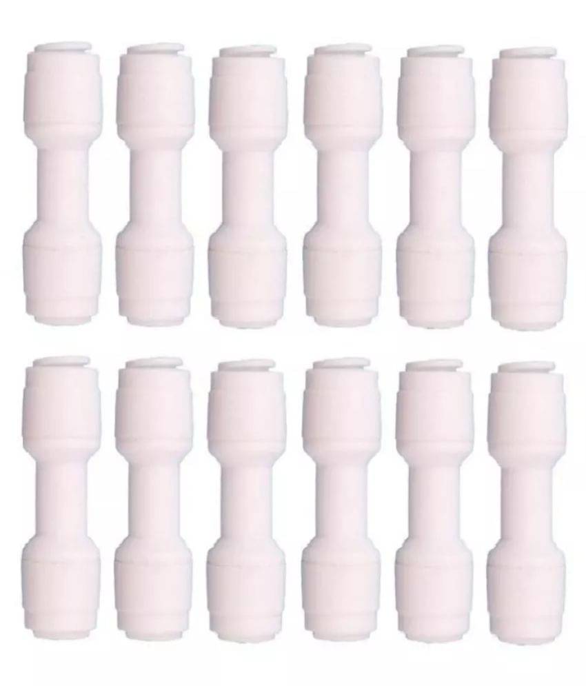     			pipe straight connector 1/4"