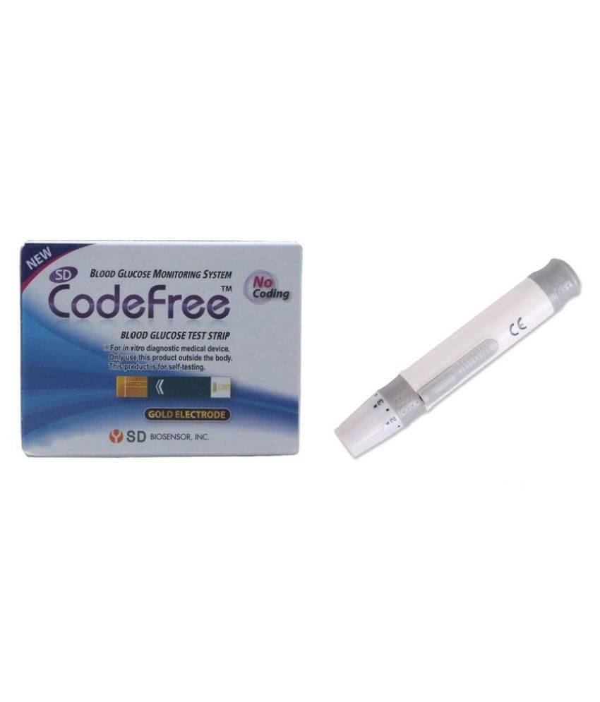     			Sd Codefree 100 Strips With Lancing Device Sd Codefree