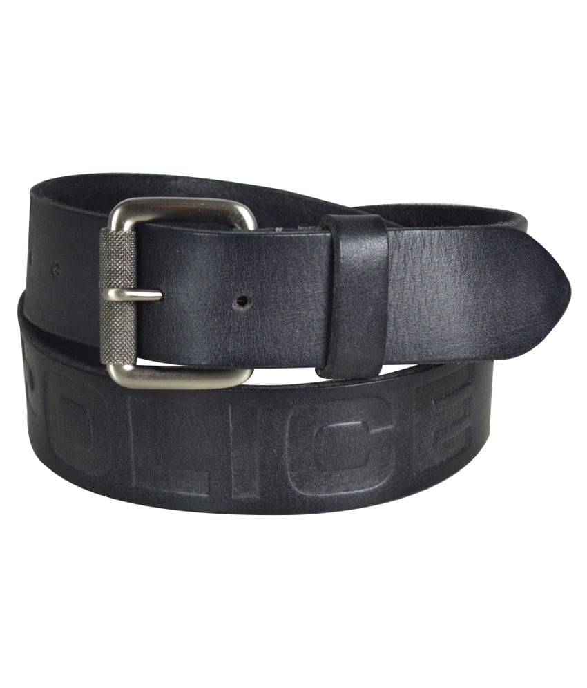 Police Gray Leather Casual Belts     			Police Gray Leather Casual Belts
