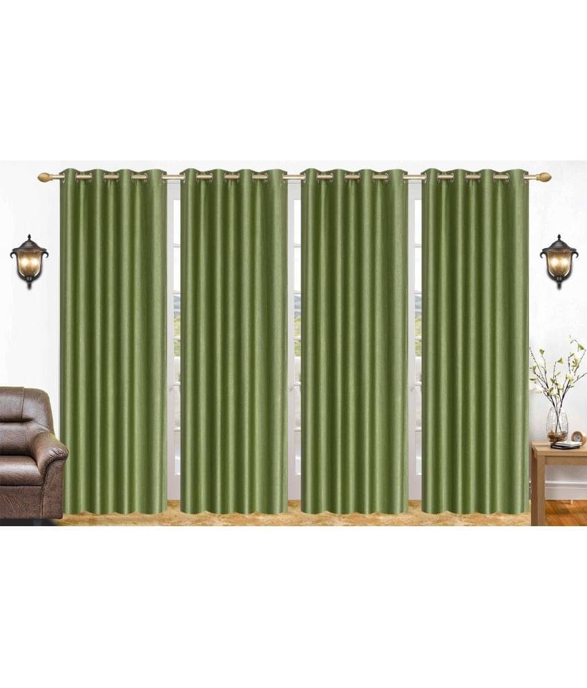 Stella Creations Set of 4 Door Eyelet Curtains Plain Light Green Stella Creations Set of 4 Door Eyelet Curtains Plain Light Green