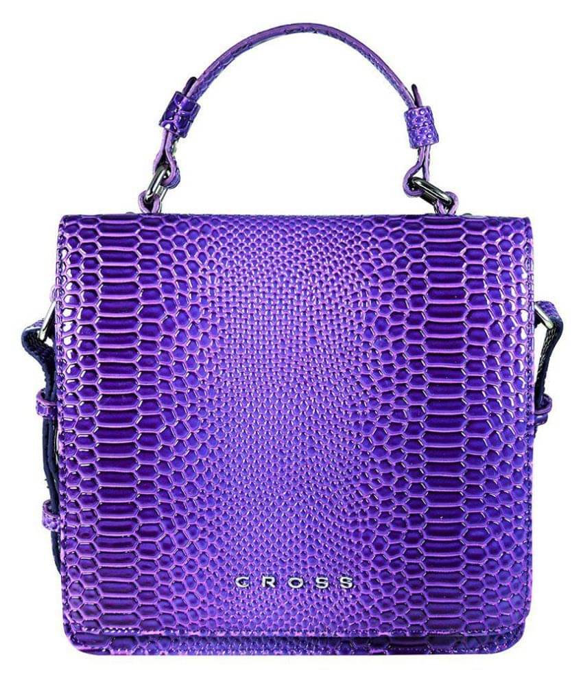     			Cross Violet P.U. Sling Bag